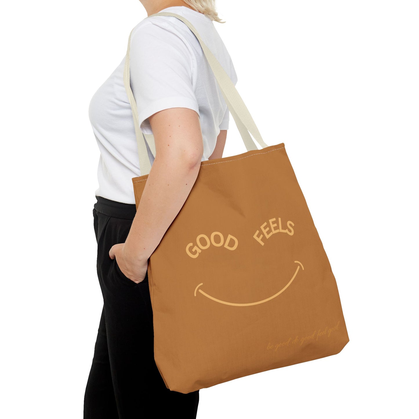 Camel Brown The Good Feels Society Tote Bag