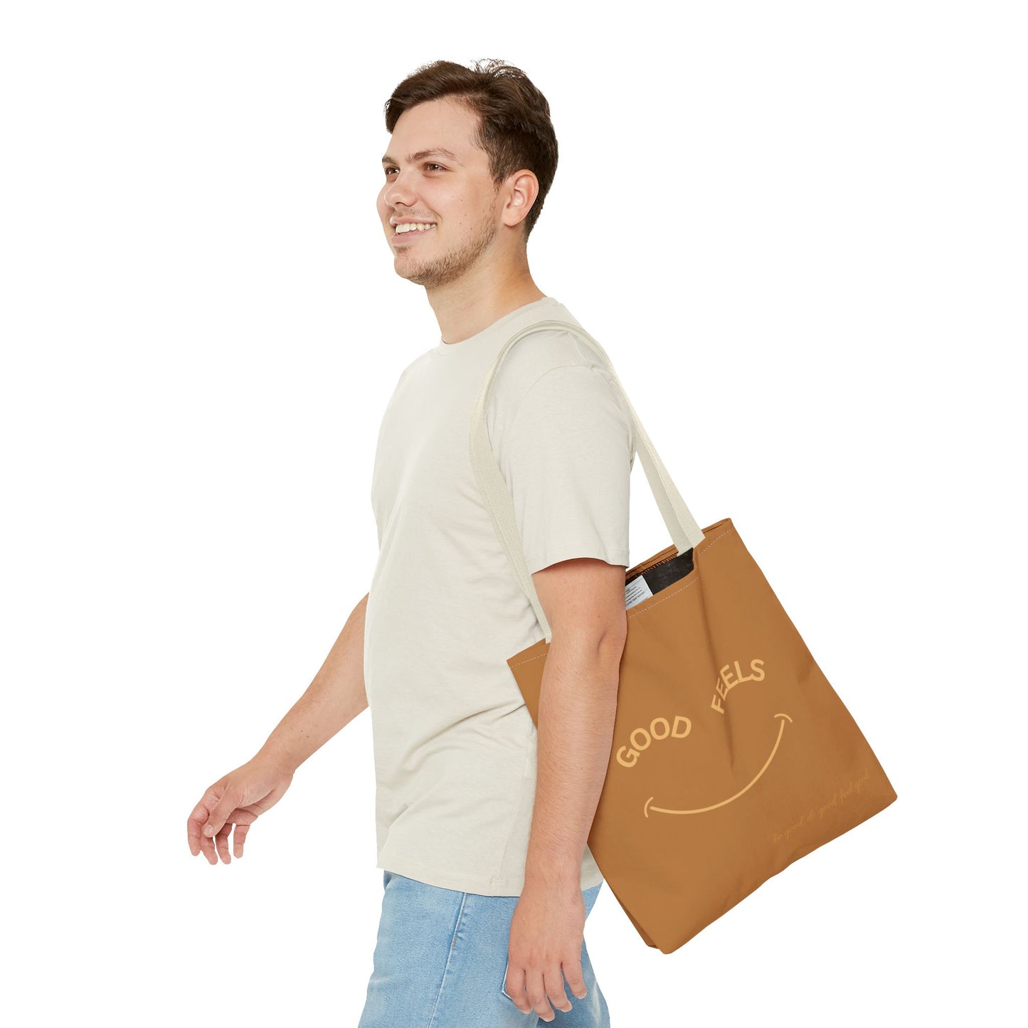 Camel Brown The Good Feels Society Tote Bag