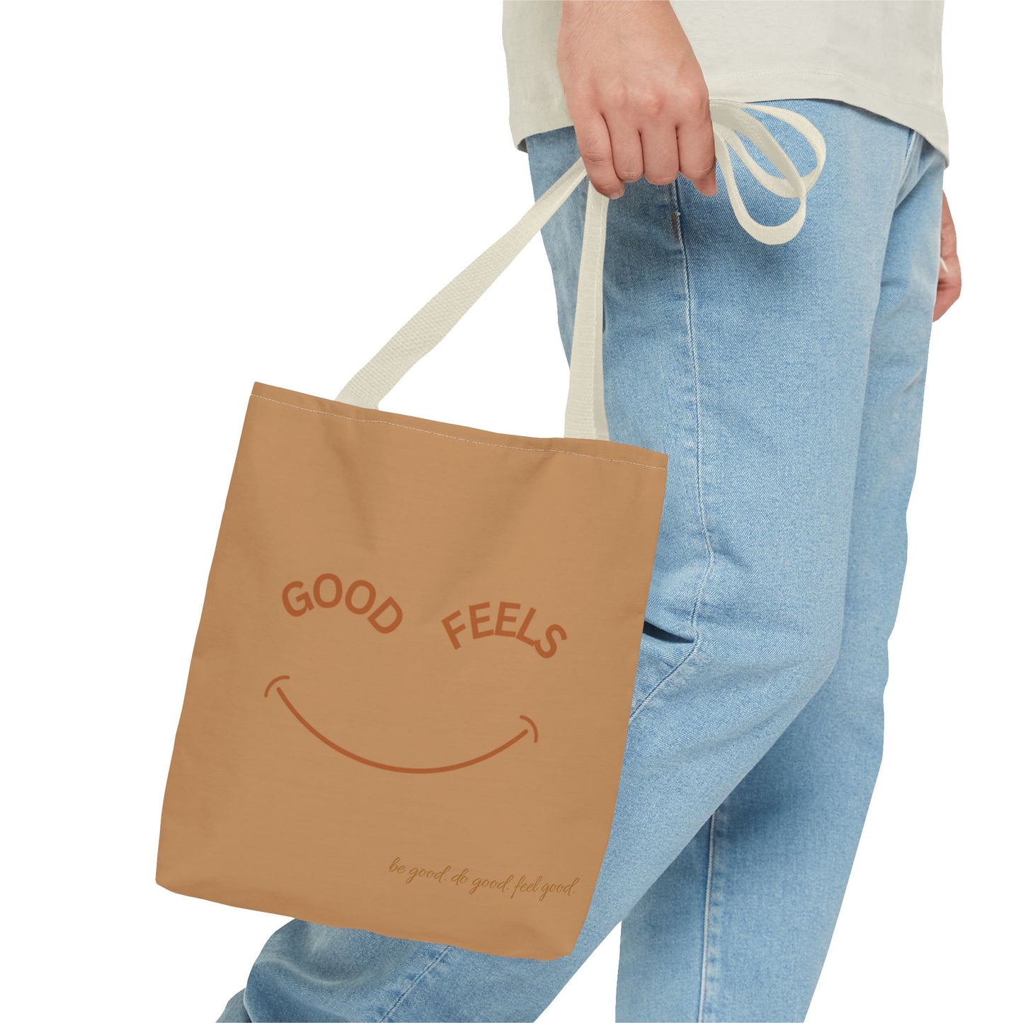 Tan The Feel Good Society Tote Bag