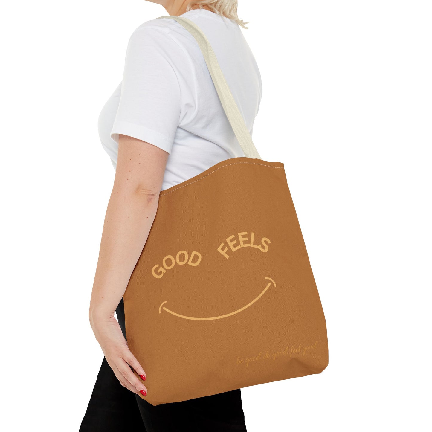 Camel Brown The Good Feels Society Tote Bag